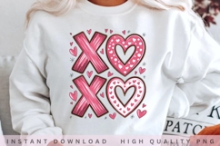 XOXO Heart Valentine PNG Product Image 1