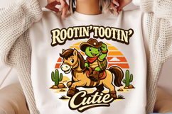 Rootin' Tootin' Cutie Cowboy Turtle PNG Design Product Image 2