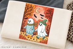 Cute Ghost Trick or Treat PNG, Kawaii Halloween Ghost Product Image 3