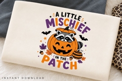 A Little Mischief In The Patch PNG Sublimation Design Product Image 2