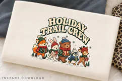 Holiday Trail Crew PNG Sublimation Design, Cute Woodland Product Image 2