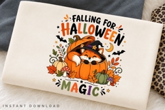 Falling For Halloween Magic PNG Sublimation Design, Fox in Product Image 2