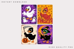 Halloween Duck Clipart Bundle PNG, Cute Spooky Duck Product Image 3