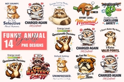Funny Animal PNG Bundle Product Image 1