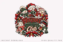 Holiday Cuteness Club Cute Snowman Christmas Winter Holiday Product Image 2