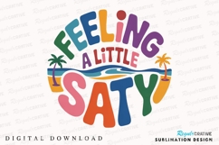Colorful Retro Typography Design Feeling Sublimation PNG Product Image 1