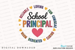 Appreciating School Principal With Heartfelt Sublimation PNG Product Image 1