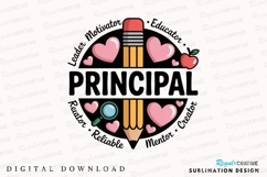 Principal Appreciation Design Educational Sublimation PNG Product Image 1
