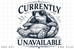 Currently Unavailable Funny Lazy Turtle Vintage Humor Product Image 1