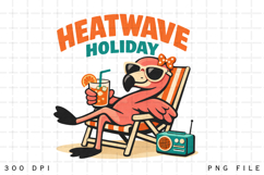 Heatwave Holiday Cute Flamingo Summer Beach Vacation Product Image 1