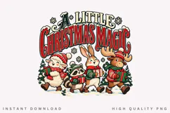 A Little Christmas Magic PNG Sublimation Design Product Image 1