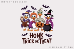 Honk Trick or Treat Goose PNG, Funny Halloween Goose Product Image 1