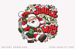 Santa Claus Jingle All the Way Christmas Music Holiday Product Image 2