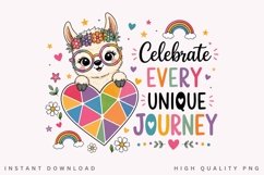 Celebrate Every Unique Journey PNG Sublimation Design Product Image 2