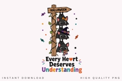Every Heart Deserves Understanding PNG, Halloween Bats Product Image 1