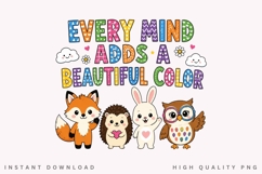 Every Mind Adds A Beautiful Color PNG Sublimation Design Product Image 2