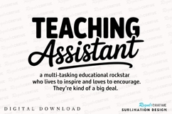 Teaching Assistant Appreciation Design For Sublimation PNG Product Image 1