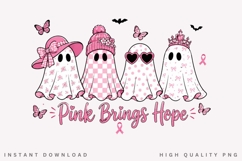 Pink Brings Hope, Breast Cancer PNG, Breast Cancer Ghost Product Image 2