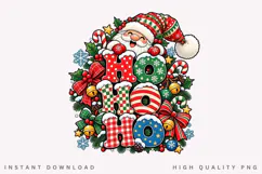 Ho Ho Ho Santa Christmas Holiday Winter Festive PNG Product Image 2