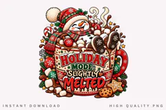 Funny Melting Snowman Holiday Mode Christmas Hot Cocoa Product Image 2
