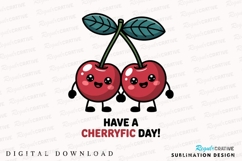 Cute Cherry Characters For Sublimation PNG Product Image 1