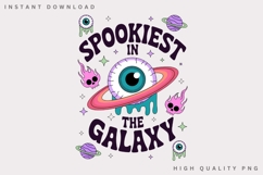 Spookiest in the Galaxy PNG, Cosmic Eyeball Halloween Product Image 3