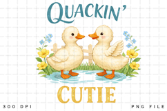 Quackin’ Cutie Duck PNG Design Product Image 4