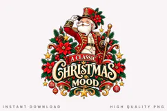 A Classic Christmas Mood Santa Claus Festive Vintage Product Image 1