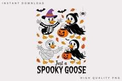 Just a Spooky Goose PNG, Funny Halloween Goose Shirt, Cute Product Image 2
