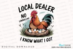 Rooster Nest Egg Local Dealer Sublimation PNG Product Image 1
