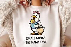 Small Wings Big Mama Love Duck Mom PNG Product Image 2
