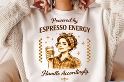 Powered By Espresso Energy PNG Design Product Image 3