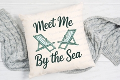 Meet Me By The Sea Text with Beach Chairs Sublimation PNG Product Image 4