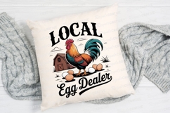 Local Egg Dealer Rooster Farmhouse Sublimation PNG Product Image 2
