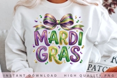 Mardi Gras Bow PNG Design Product Image 1