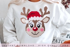 Crochet Reindeer PNG Design Product Image 2