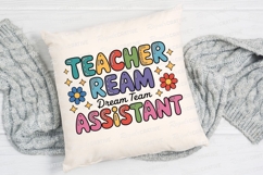 Teacher Dream Team Assistant Colorful Sublimation PNG Product Image 2