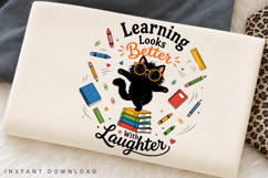 Learning Looks Better With Laughter PNG Sublimation Design Product Image 3