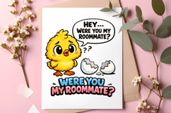 Funny Chick Were You My Roommate PNG Easter Humor Design Product Image 5