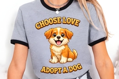 Choose Love Adopt A Dog PNG, Rescue Dog Adoption PNG Product Image 2