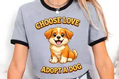 Choose Love Adopt A Dog PNG, Rescue Dog Adoption PNG Product Image 2