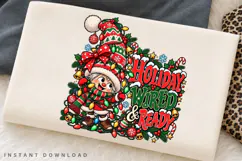 Holiday Wired and Ready Funny Christmas Winter Character PNG Product Image 2