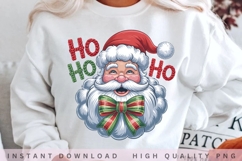 Ho Ho Ho Santa Bow PNG Product Image 2