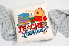 Teacher Assistant Graphic Books Backpack Sublimation PNG Product Image 2
