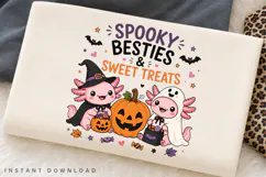 Spooky Besties Sweet Treats PNG Sublimation Design Product Image 2