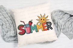Cartoon Summer Design with Watermelon Juice Sublimation PNG Product Image 4