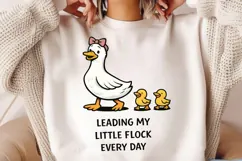 Leading My Little Flock Every Day Duck Family PNG Product Image 2
