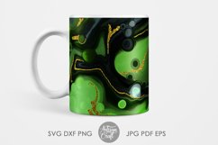 Sublimation mug designs, 11 oz Mug, acrylic pour cells Product Image 2