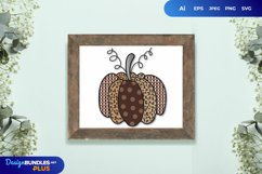 Sublimation Pumpkin Plaid Leopard SVG Product Image 1