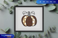 Sublimation Pumpkin Plaid Leopard SVG Product Image 1